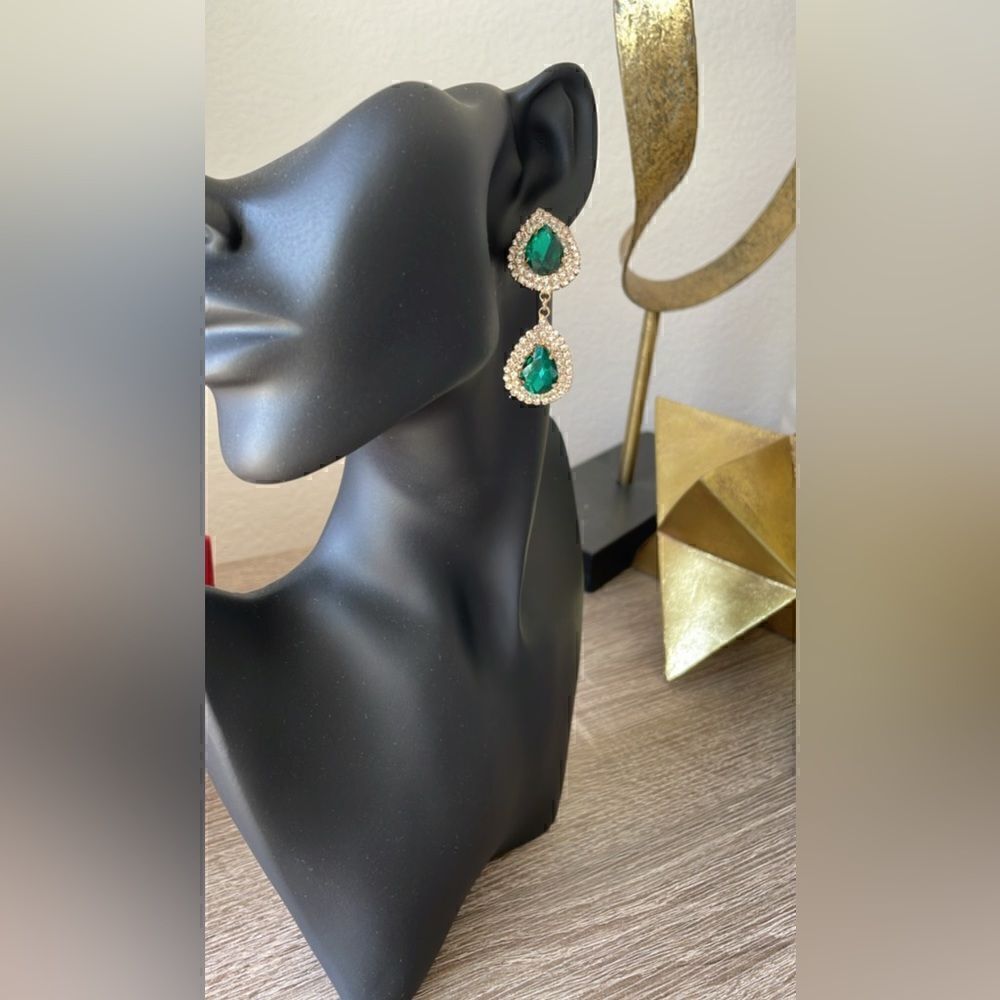Rhinestones crystal drop earrings A198
